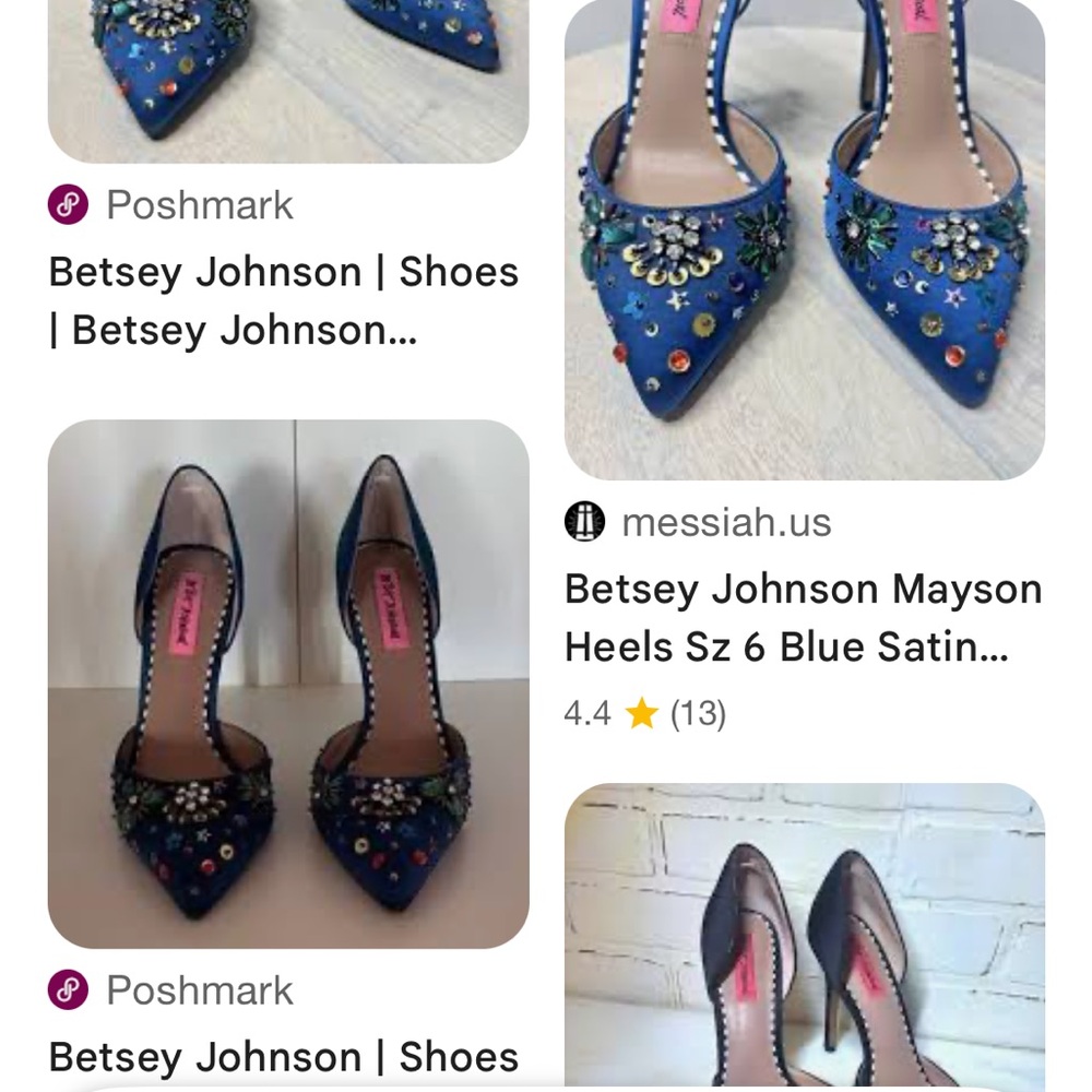 #Betsey Johnson jeweled Heels - Picture 8 of 9